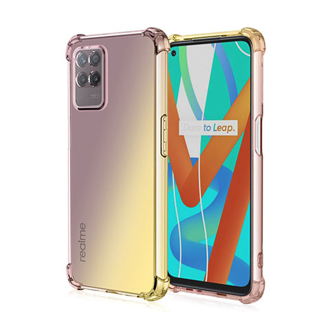 Coque Ultra Fine Transparente Souple Housse Etui Degrade pour Realme Narzo 50 4G Jaune