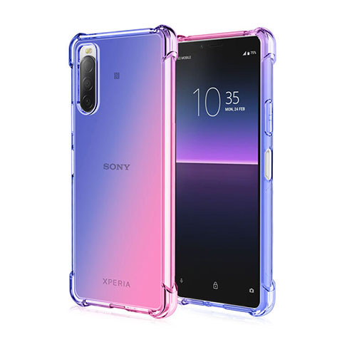 Coque Ultra Fine Transparente Souple Housse Etui Degrade pour Sony Xperia 10 II Rose