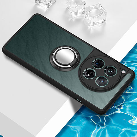 Coque Ultra Slim Silicone Souple Housse Etui Transparente avec Support Bague Anneau Aimante Magnetique BH1 pour OnePlus Ace 3 5G Noir