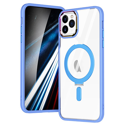 Coque Ultra Slim Silicone Souple Transparente avec Mag-Safe Magnetic Magnetique SD1 pour Apple iPhone 11 Pro Bleu Ciel