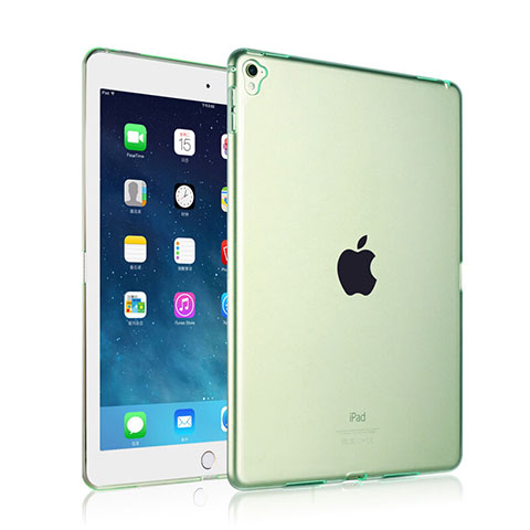 Coque Ultra Slim Silicone Souple Transparente pour Apple iPad Pro 9.7 Vert