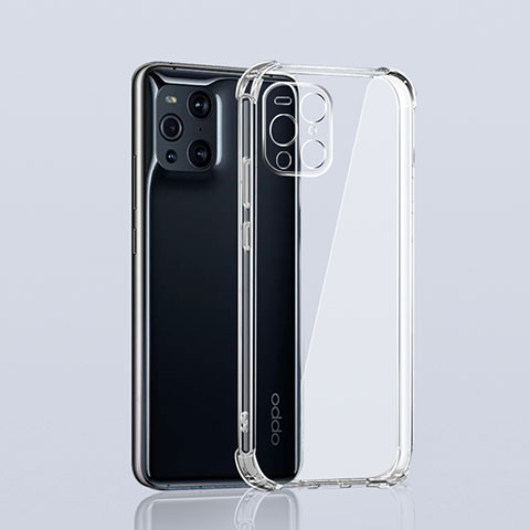 Coque Ultra Slim Silicone Souple Transparente pour Oppo Find X3 Pro 5G Clair