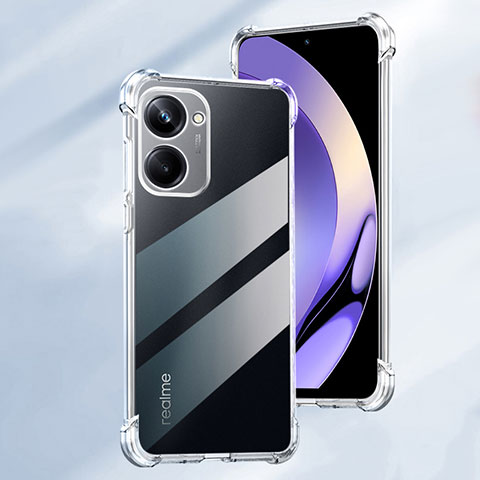 Coque Ultra Slim Silicone Souple Transparente pour Realme 10 Pro 5G Clair