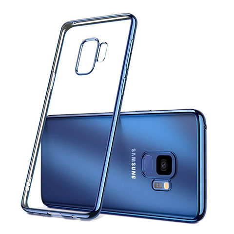 Coque Ultra Slim Silicone Souple Transparente pour Samsung Galaxy S9 Bleu