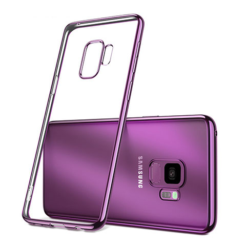 Coque Ultra Slim Silicone Souple Transparente pour Samsung Galaxy S9 Violet