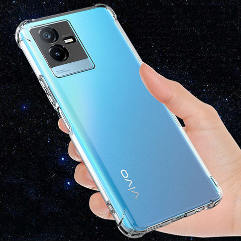 Coque Ultra Slim Silicone Souple Transparente pour Vivo iQOO Z6x Clair