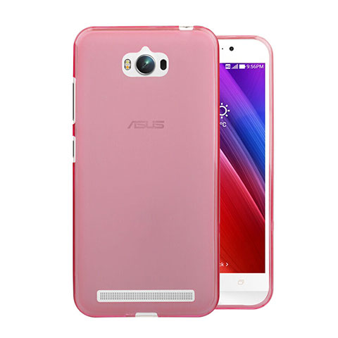 Coque Ultra Slim TPU Souple Transparente pour Asus Zenfone Max ZC550KL Rose