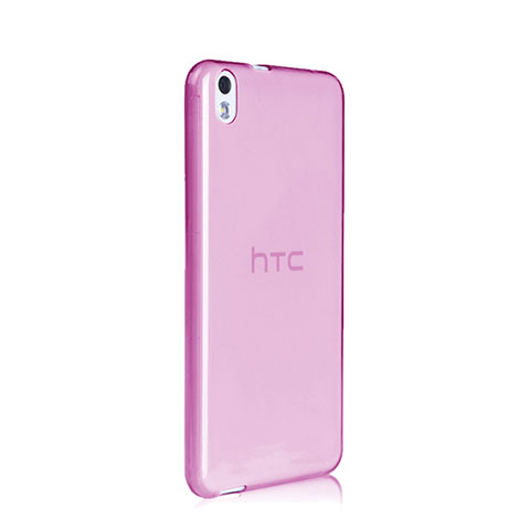 Coque Ultra Slim TPU Souple Transparente pour HTC Desire 816 Rose