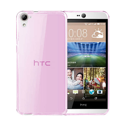 Coque Ultra Slim TPU Souple Transparente pour HTC Desire 826 826T 826W Rose