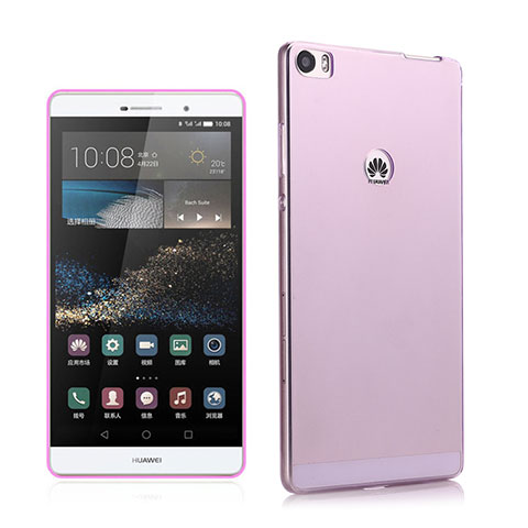 Coque Ultra Slim TPU Souple Transparente pour Huawei P8 Max Rose