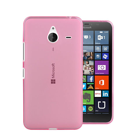 Coque Ultra Slim TPU Souple Transparente pour Microsoft Lumia 640 XL Lte Rose