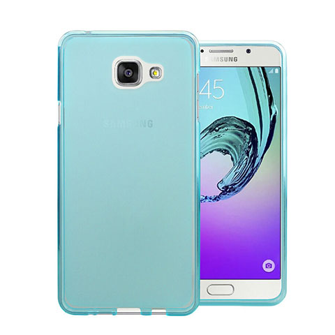 Coque Ultra Slim TPU Souple Transparente pour Samsung Galaxy A7 (2016) A7100 Bleu