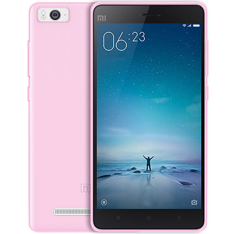 Coque Ultra Slim TPU Souple Transparente pour Xiaomi Mi 4C Rose