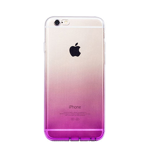 Coque Ultra Slim Transparente Souple Degrade pour Apple iPhone 6 Plus Violet