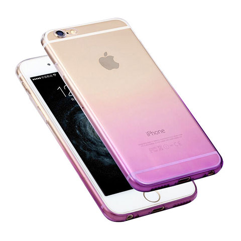 Coque Ultra Slim Transparente Souple Degrade pour Apple iPhone 6 Violet