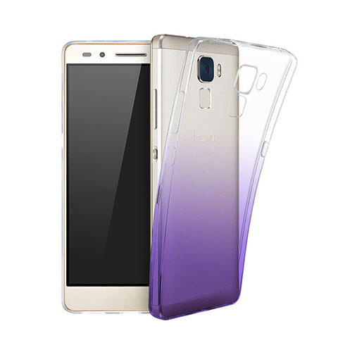 Coque Ultra Slim Transparente Souple Degrade pour Huawei GT3 Violet