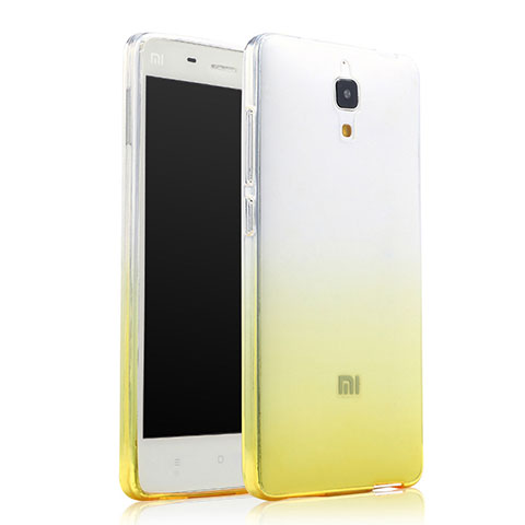 Coque Ultra Slim Transparente Souple Degrade pour Xiaomi Mi 4 Jaune