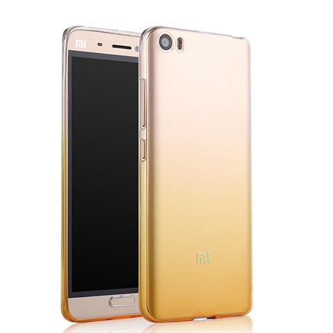 Coque Ultra Slim Transparente Souple Degrade pour Xiaomi Mi 5 Jaune