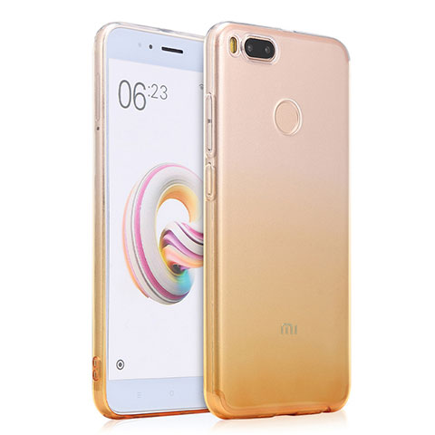 Coque Ultra Slim Transparente Souple Degrade pour Xiaomi Mi A1 Jaune