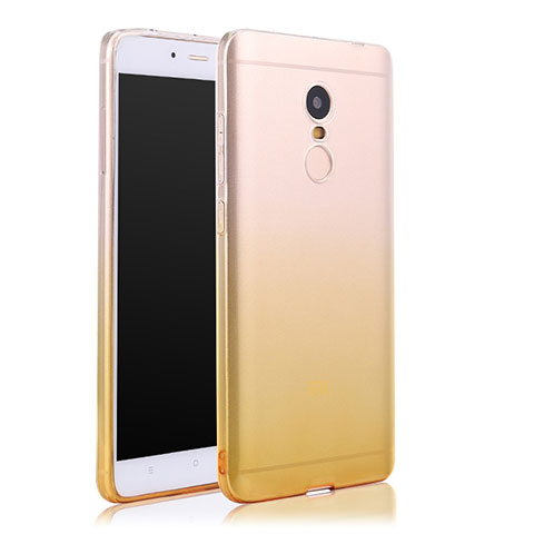 Coque Ultra Slim Transparente Souple Degrade pour Xiaomi Redmi Note 4X High Edition Jaune