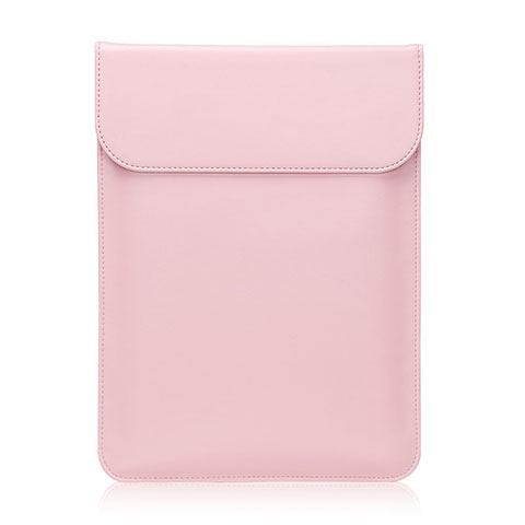 Double Pochette Housse Cuir L01 pour Huawei Honor MagicBook 15 Rose