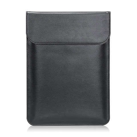 Double Pochette Housse Cuir L01 pour Huawei Matebook 13 (2020) Noir