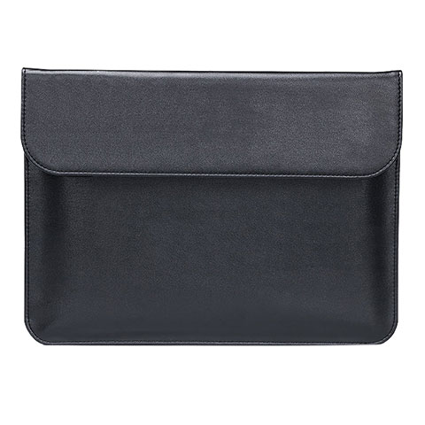 Double Pochette Housse Cuir L02 pour Huawei Honor MagicBook Pro (2020) 16.1 Noir