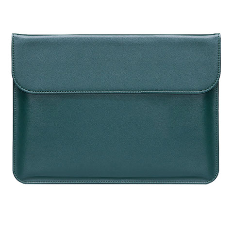 Double Pochette Housse Cuir L02 pour Huawei Honor MagicBook Pro (2020) 16.1 Vert