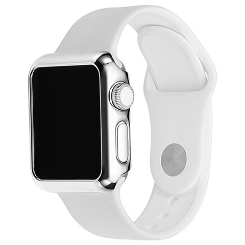 Etui Bumper Luxe Aluminum Metal C03 pour Apple iWatch 3 42mm Argent