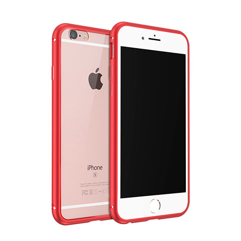 Etui Bumper Luxe Aluminum Metal pour Apple iPhone 6S Plus Rouge