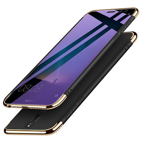 Etui Bumper Luxe Metal et Plastique avec Support Bague Anneau pour Huawei Nova 2i Noir