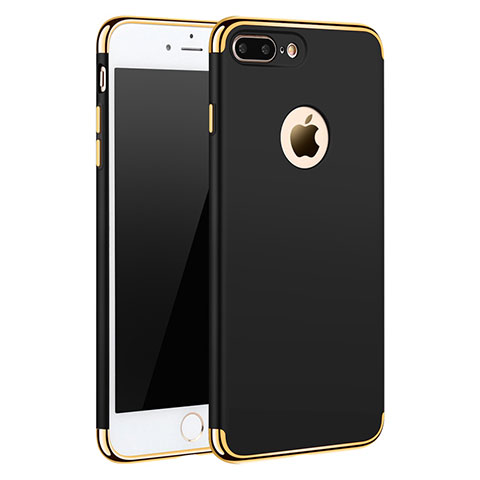 Etui Bumper Luxe Metal et Plastique F05 pour Apple iPhone 8 Plus Noir