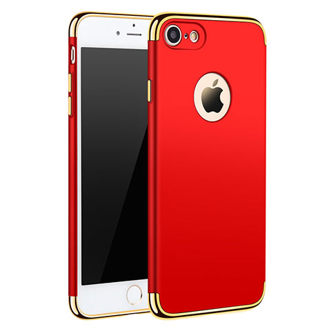 Etui Bumper Luxe Metal et Plastique M01 pour Apple iPhone 7 Rouge