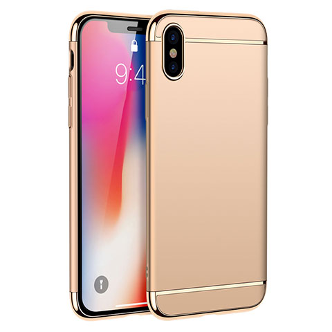 Etui Bumper Luxe Metal et Plastique M01 pour Apple iPhone Xs Max Or