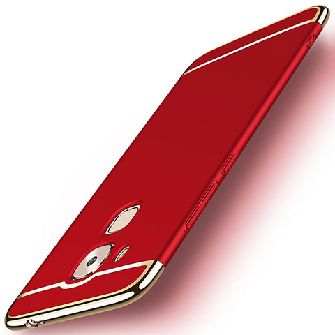 Etui Bumper Luxe Metal et Plastique M01 pour Huawei G9 Plus Rouge