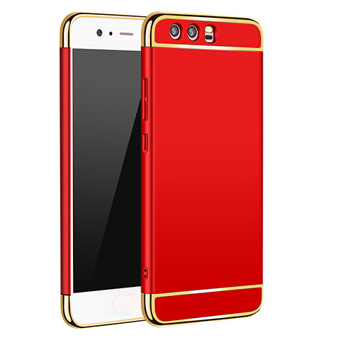 Etui Bumper Luxe Metal et Plastique M02 pour Huawei P10 Rouge