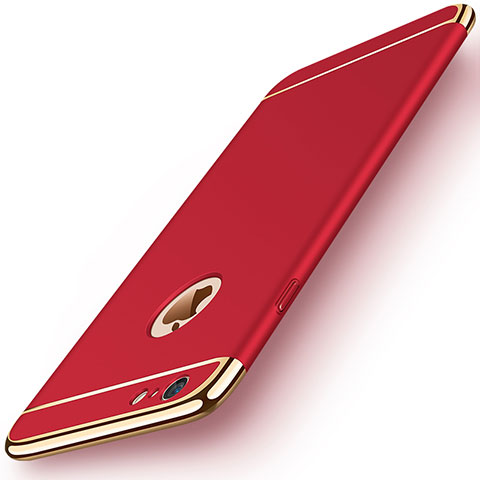 Etui Bumper Luxe Metal et Plastique pour Apple iPhone 6 Rouge