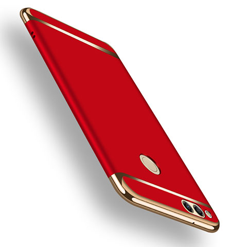 Etui Bumper Luxe Metal et Plastique pour Huawei Honor 7X Rouge