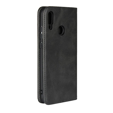 Etui Clapet Portefeuille Livre Cuir L03 pour Huawei Honor 10 Lite Noir