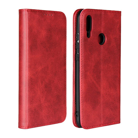 Etui Clapet Portefeuille Livre Cuir L05 pour Huawei Honor 10 Lite Rouge