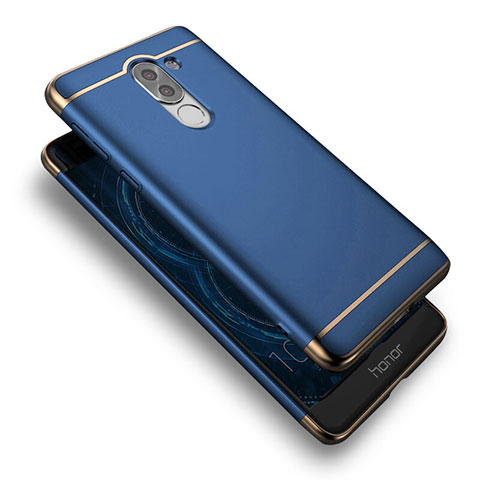 Etui Luxe Aluminum Metal pour Huawei GR5 (2017) Bleu