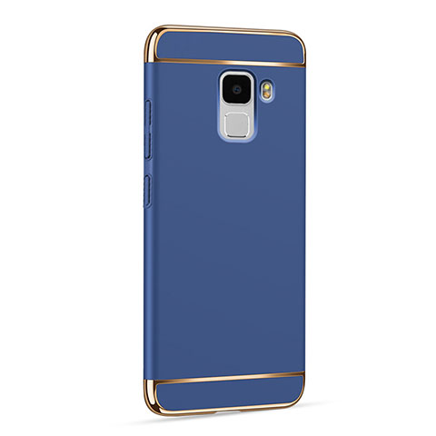 Etui Luxe Aluminum Metal pour Huawei Honor 7 Dual SIM Bleu