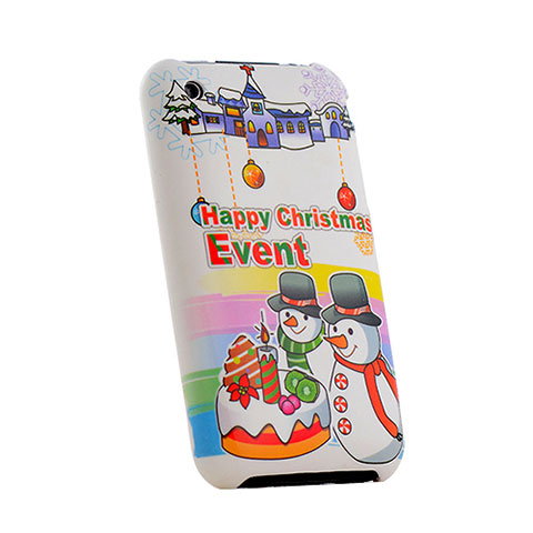 Etui Plastique Rigide Christmas pour Apple iPhone 3G 3GS Colorful