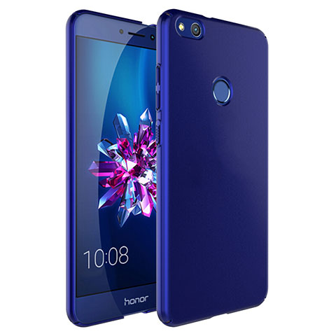 Etui Plastique Rigide Mat et Support Bague Anneau pour Huawei GR3 (2017) Bleu