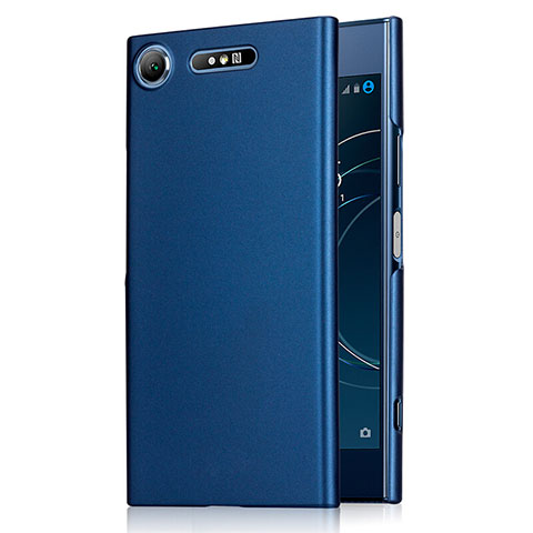 Etui Plastique Rigide Mat M01 pour Sony Xperia XZ1 Bleu