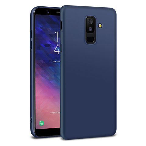 Etui Plastique Rigide Mat M02 pour Samsung Galaxy A6 Plus (2018) Bleu