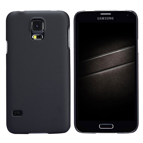 Etui Plastique Rigide Mat M02 pour Samsung Galaxy S5 Duos Plus Noir