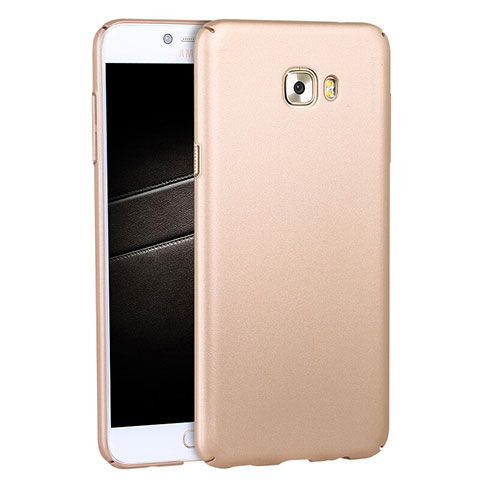 Etui Plastique Rigide Mat M04 pour Samsung Galaxy C5 Pro C5010 Or