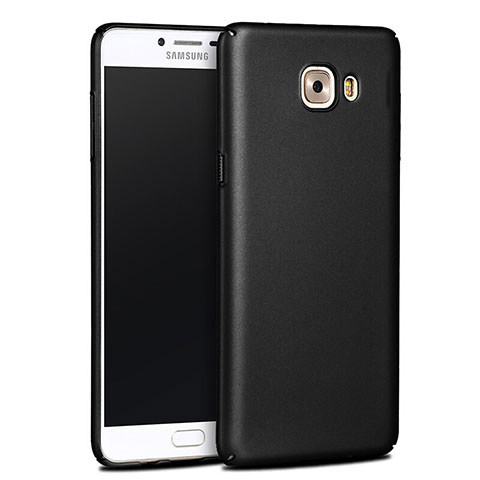 Etui Plastique Rigide Mat pour Samsung Galaxy C9 Pro C9000 Noir