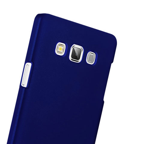 Etui Plastique Rigide Mat pour Samsung Galaxy DS A300G A300H A300M Bleu